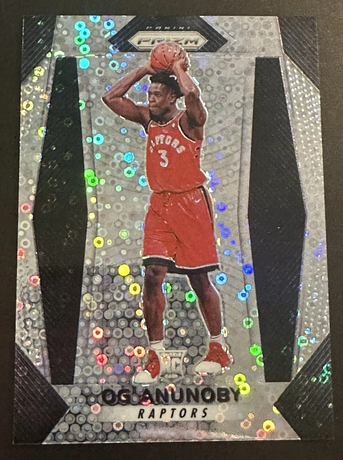 2017-18 PANINI PRIZM OG ANUNOBY ROOKIE RARE DISCO RC #38 NEW YORK KNICKS FINALS
