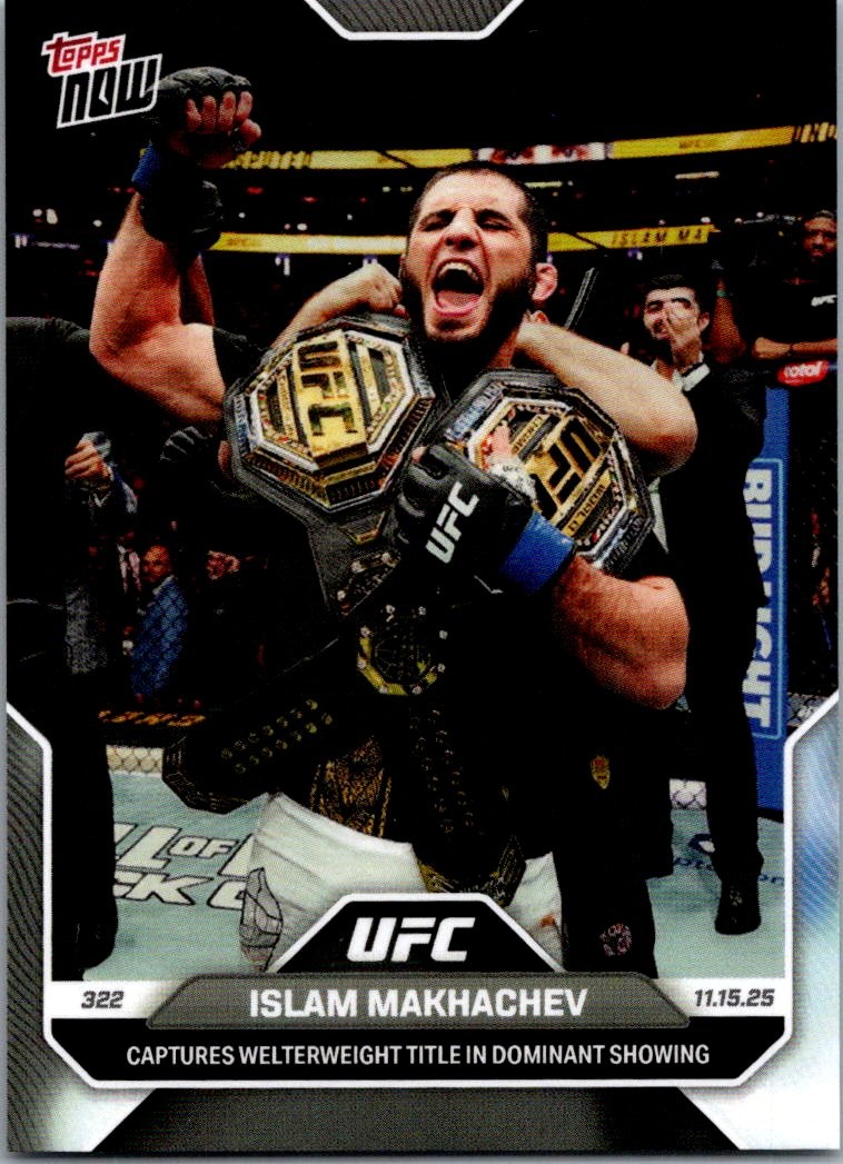 Islam Makhachev Base Topps Now UFC 37 NM