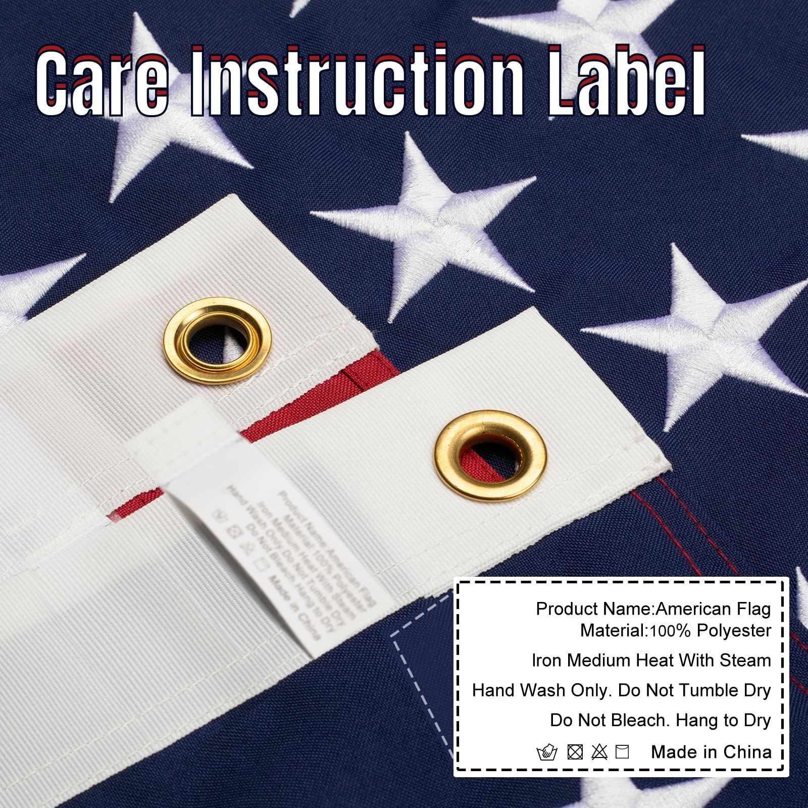 3×5 American Flags for Outside – US Flag Heavy Duty Outdoor – ft