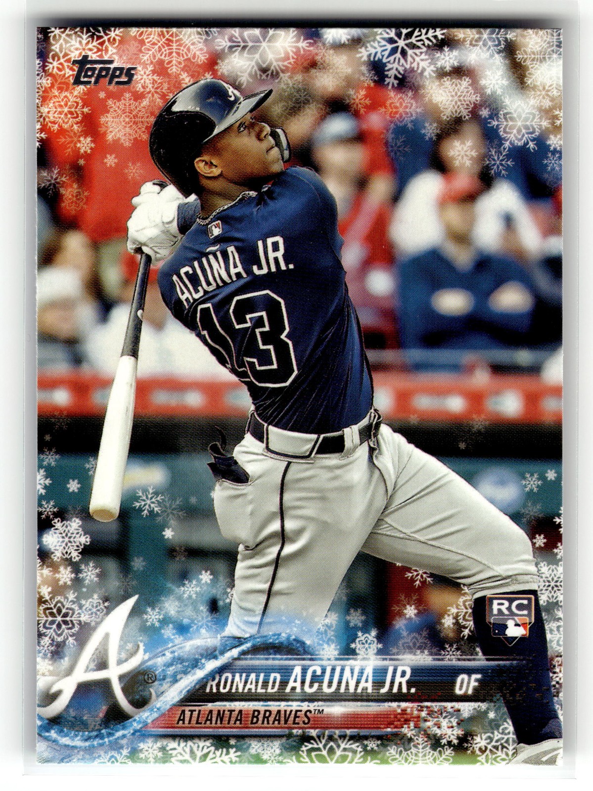 Ronald Acuna Jr. 2018 Topps Holiday #HMW50 Rookie Atlanta Braves RC