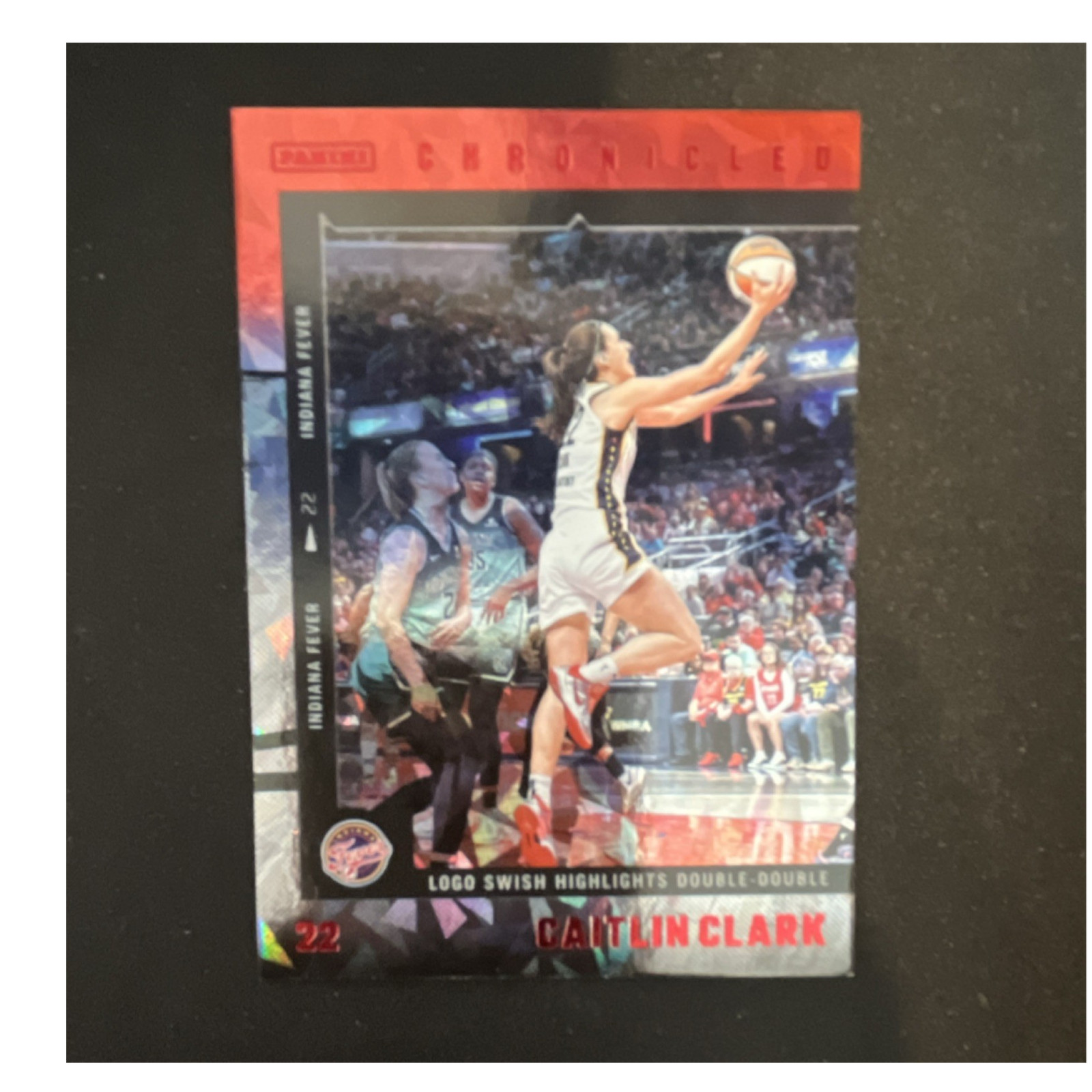 Panini Chronicled Caitlin Clark Indiana Fever Logo Swish cracked ice #26 2025