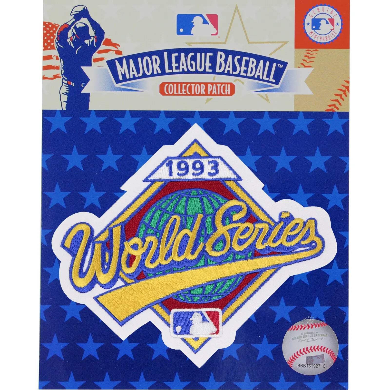 1993 MLB World Series Sleeve Patch Philadelphia Phillies Toronto Blue Jays