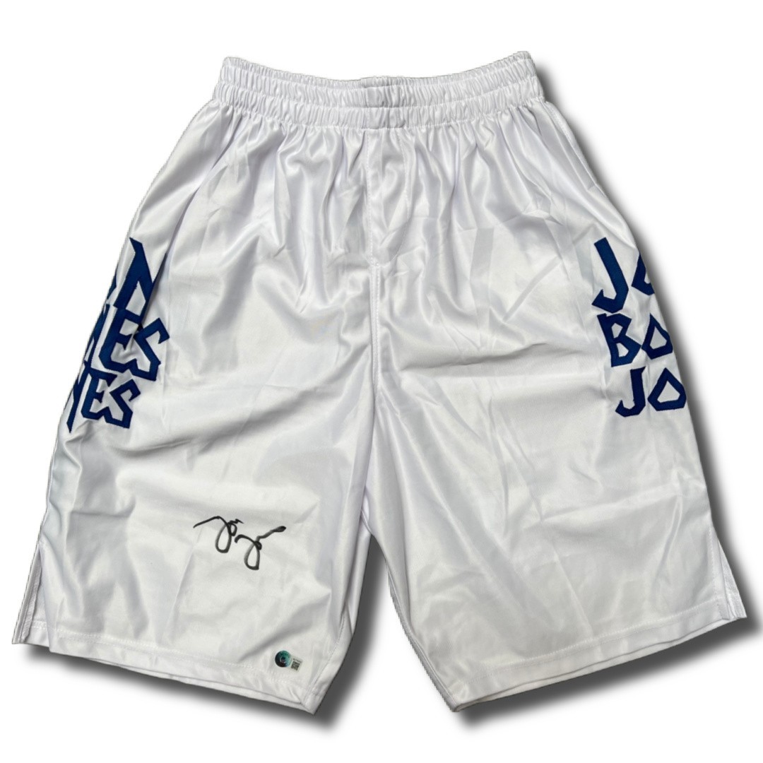 Jon Bones Jones autographed signed shorts UFC Hall of fame Beckett BAS