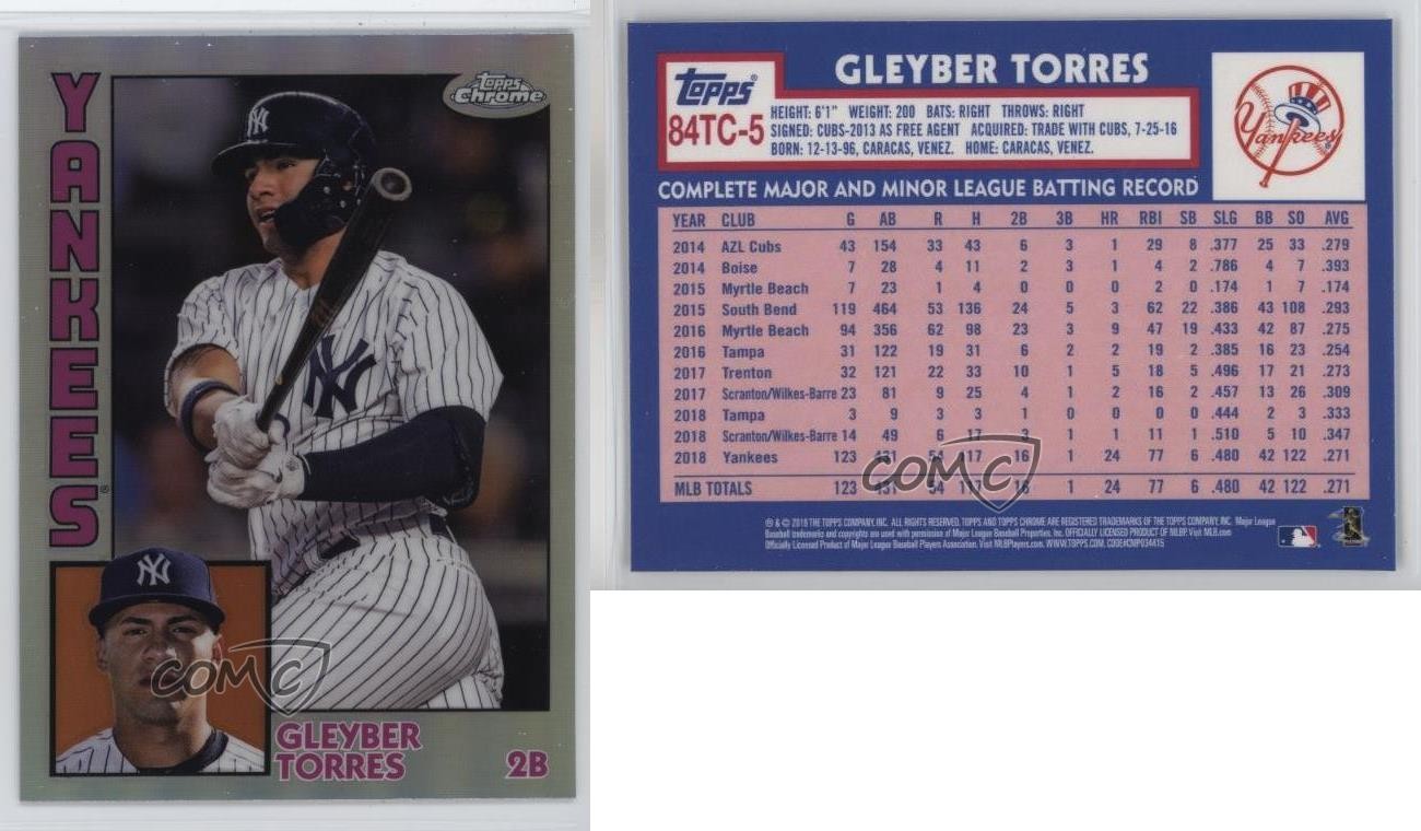 2019 Topps Chrome 1984 Topps Refractor Gleyber Torres #84TC-5 1pi5