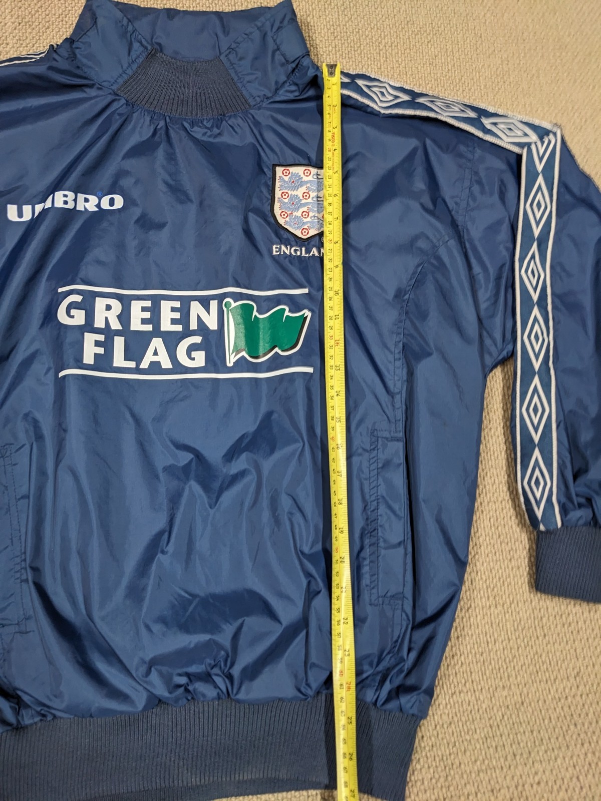 England National Team Training Drill Top Jacket 1998/2000 Umbro Large Original