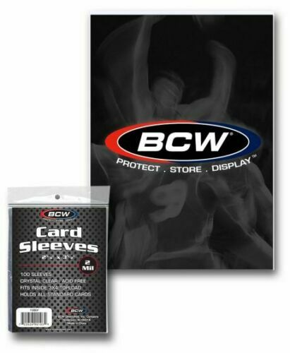 BCW Soft Sleeve Standard Penny Sleeve Trading Cards Sleeves (100 Per Pack)