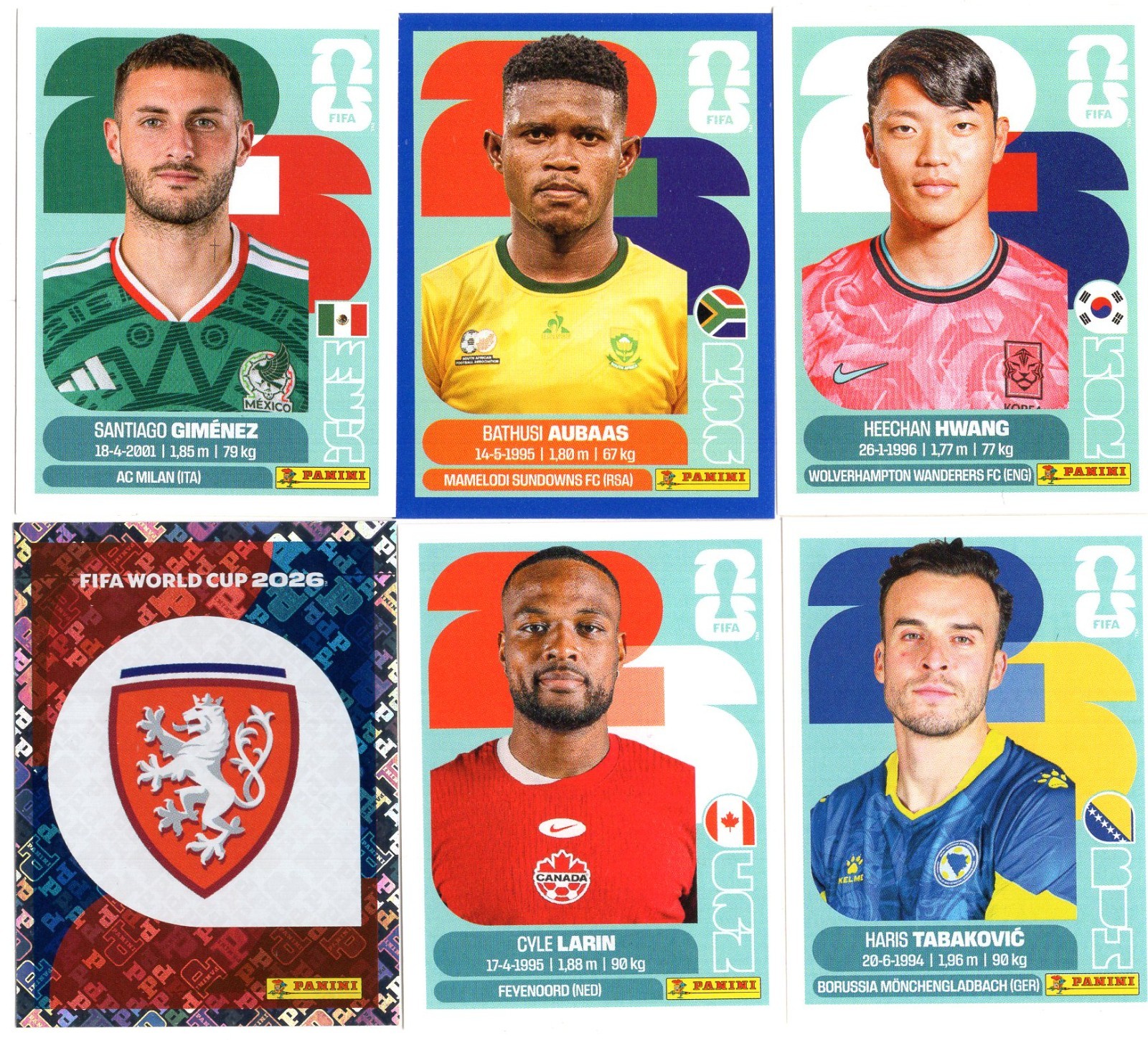 2026 Panini World Cup Stickers – Base Parallel & Foil – Groups A B C D – U Pick!