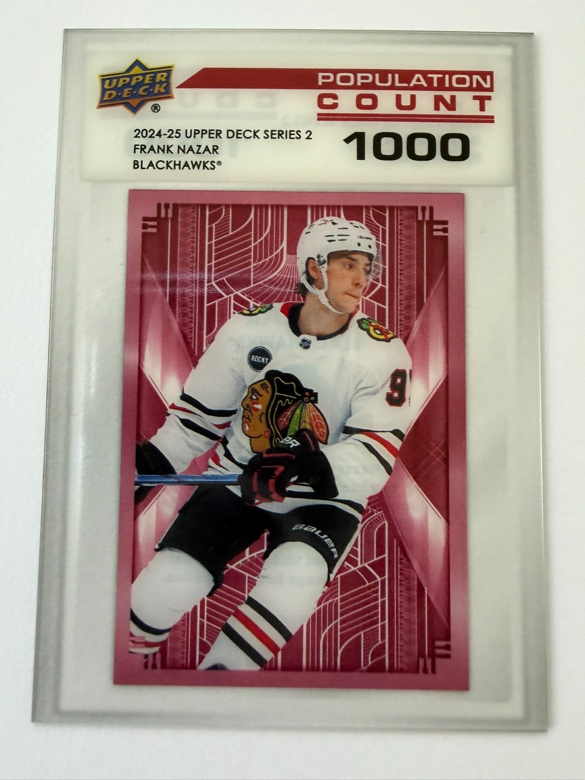 2024-25 Upper Deck Population Count 1000 Frank Nazar #PC-32 – Rookie (RC)
