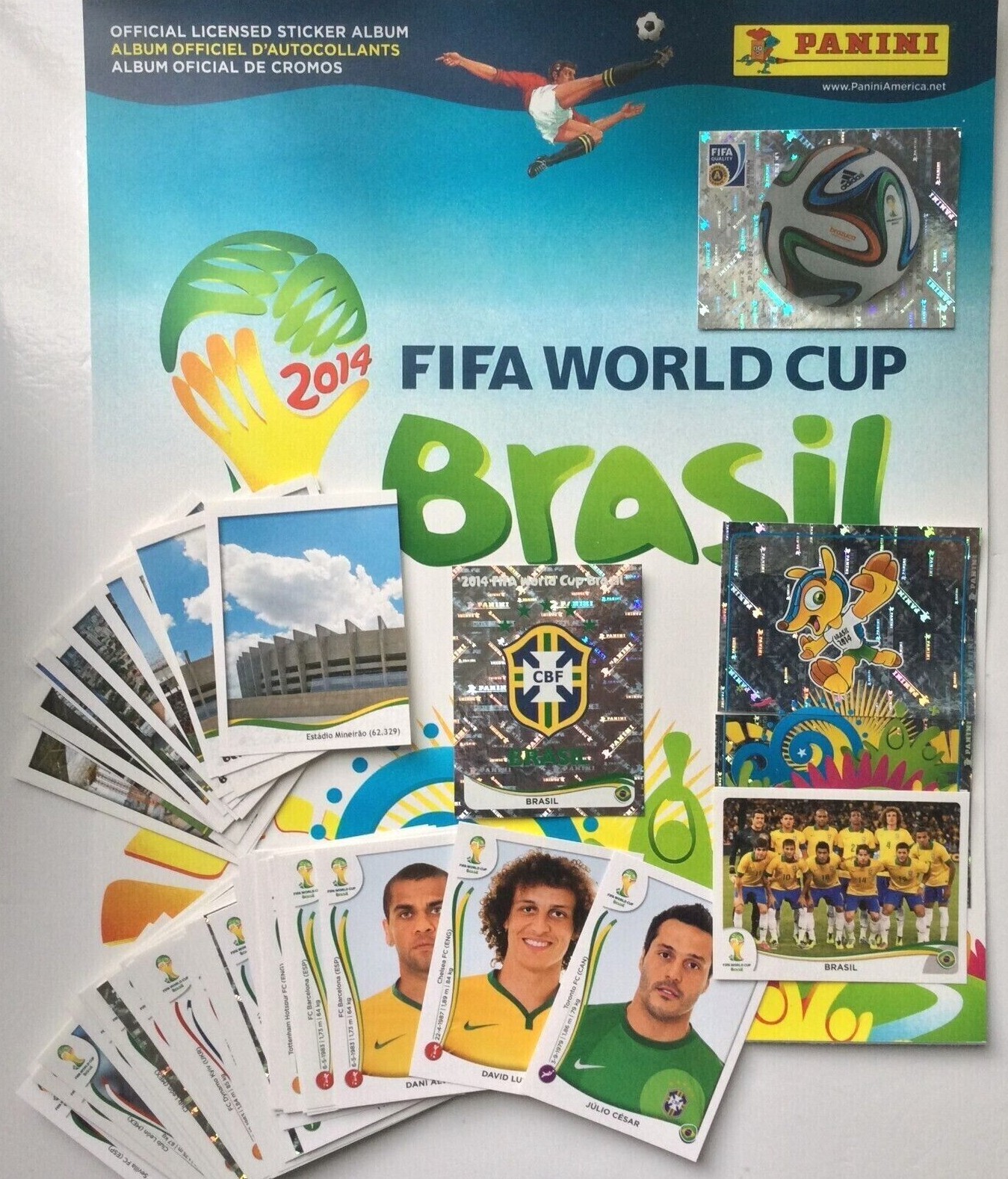 2014 Panini World Cup Brazil ⚽️ Stickers #00-299 Pick to Complete Your Album