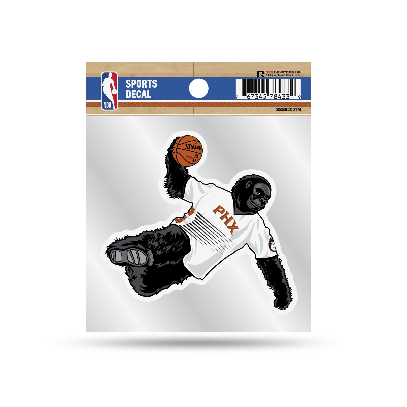 Phoenix Suns Gorilla Mascot Logo Die-Cut Decal 4×3 Inches Window, Car or Laptop!