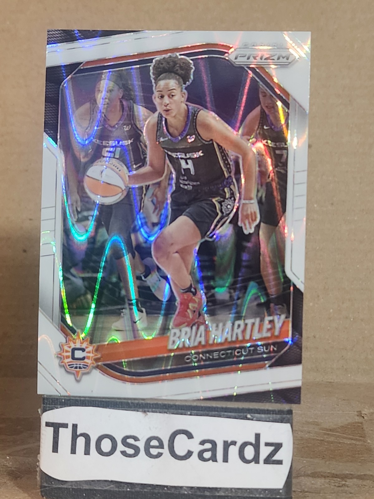 2025 Panini Prizm WNBA White Seismic Prizm #86 Bria Hartley