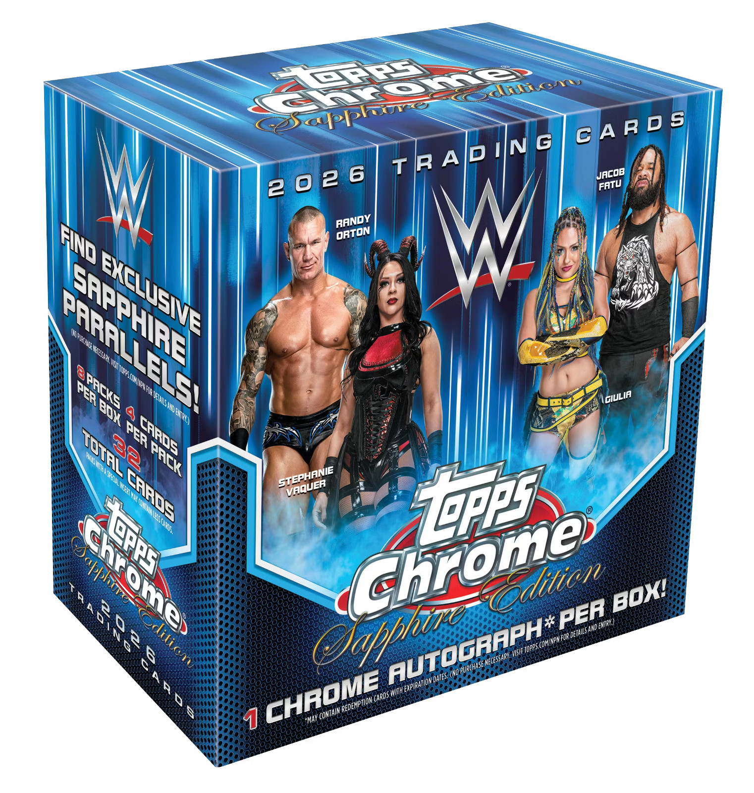 2026 Topps Chrome WWE Sapphire Edition
