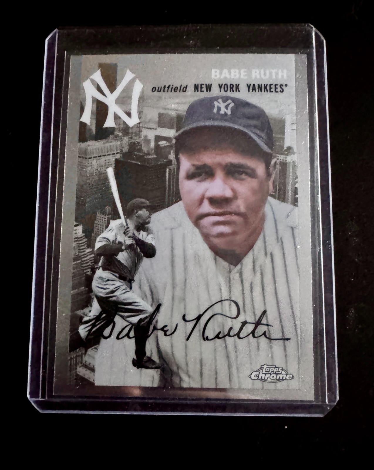2023 Topps Chrome Platinum Anniversary Babe Ruth – City Variation – #54CV-1