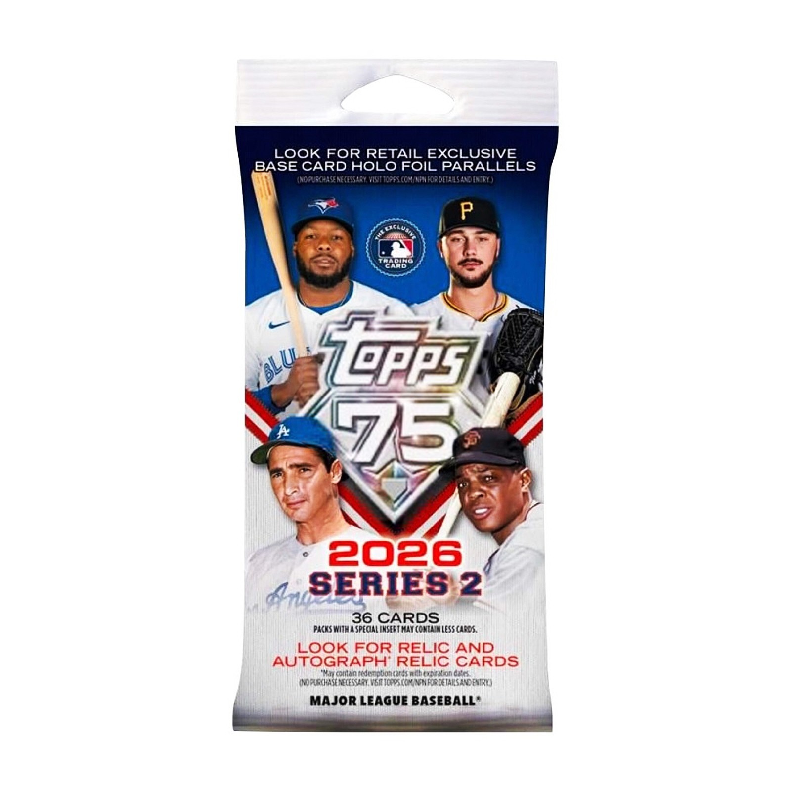 2026 Topps Series 2 MLB Baseball Fat Pack (36 Cards) Factory Sealed