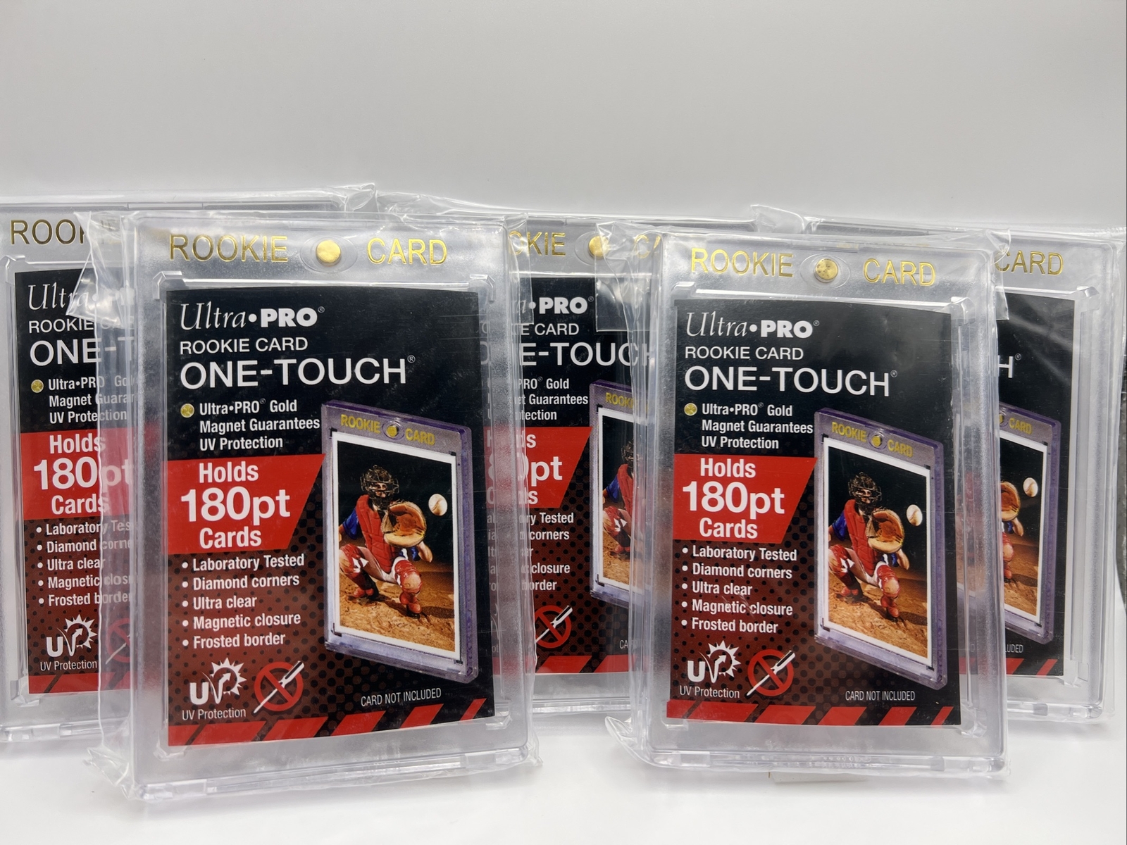 Ultra Pro One-Touch Thick Card 180pt Point ROOKIE Magnetic Card Holder, lot of 5