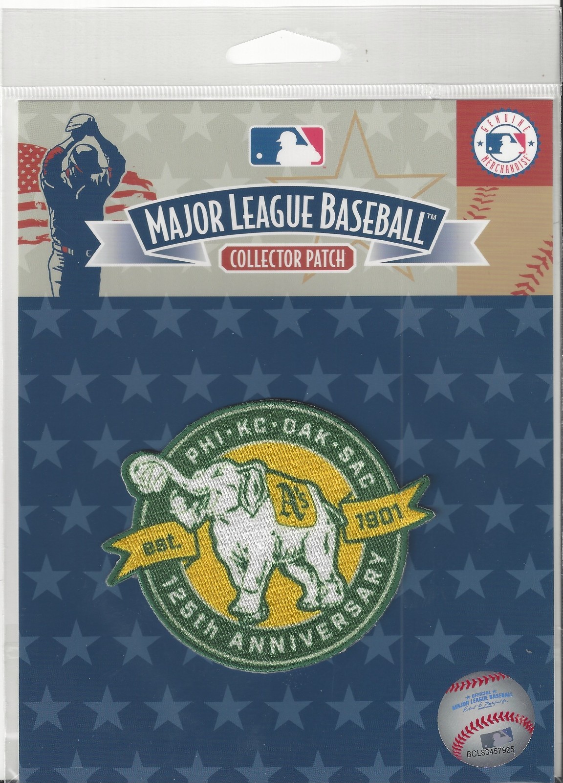 2026 Oakland A’s Athletics 125th Anniversary Sleeve Patch Official MLB in Pkg