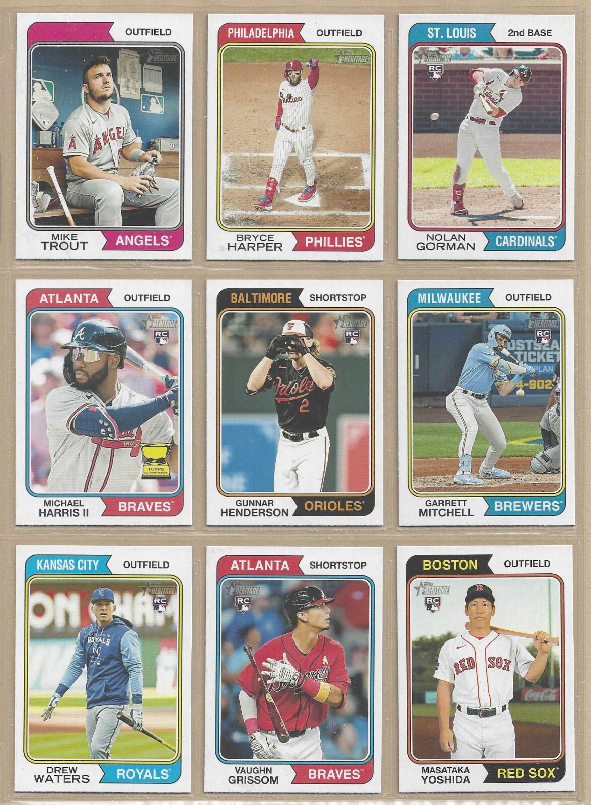 2023 TOPPS HERITAGE BLACK & WHITE IMAGE VARIATION – PICK ANY YOU WANT
