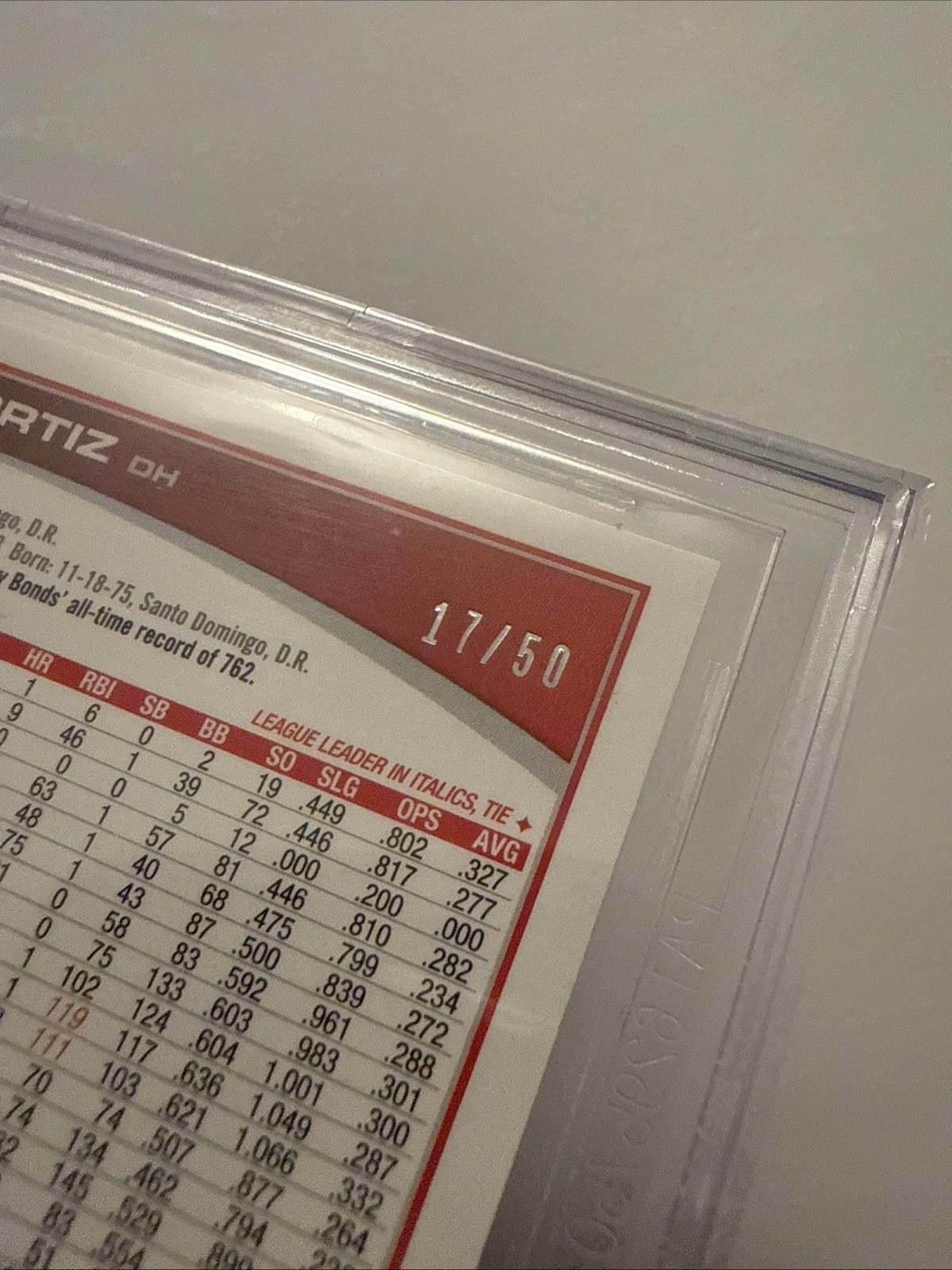 David Ortiz 2013 Topps Update Boston Strong Red Foil #17/50 BGS 9.5 Gem Mint WOW