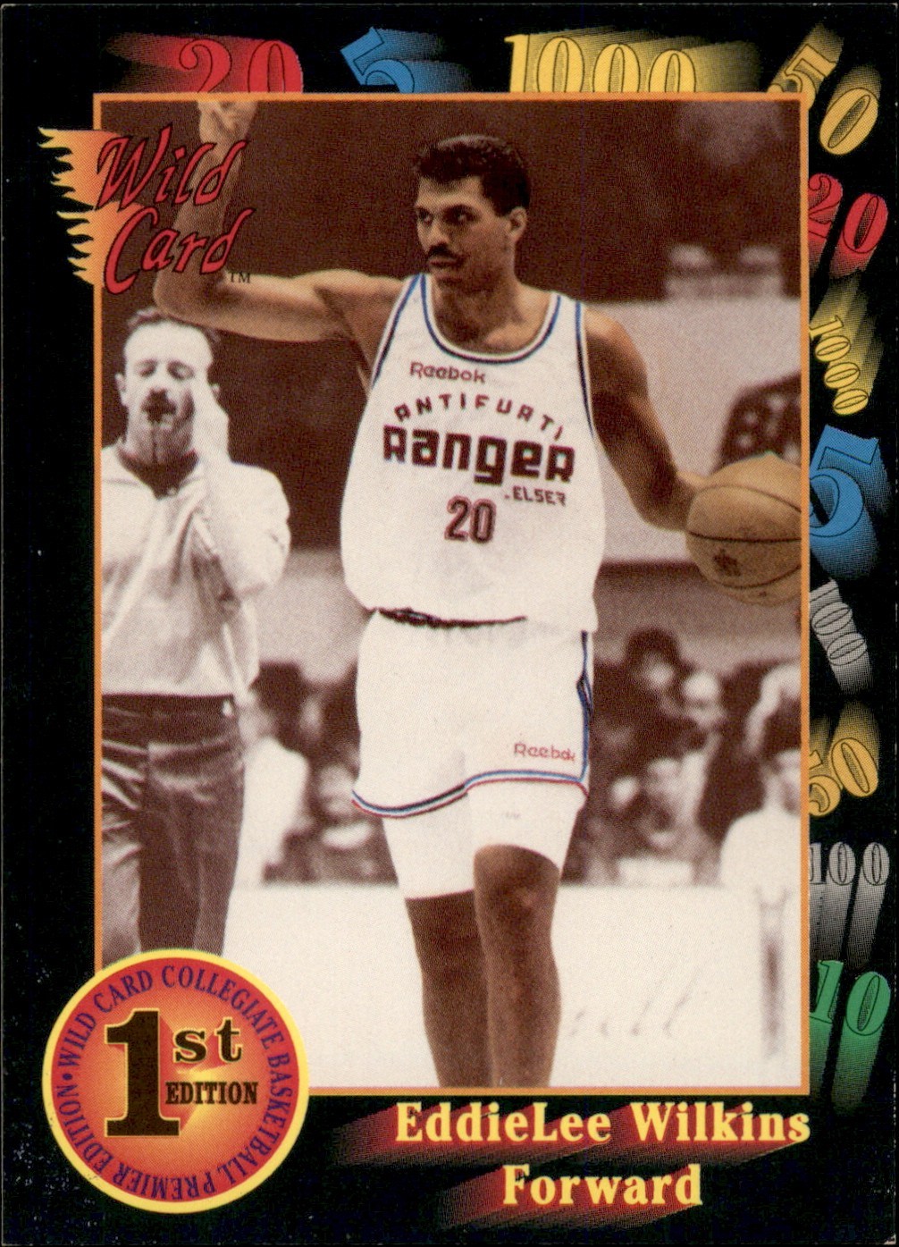 1991-92 Wild Card EddieLee Wilkins #67 AAA Sports 1st Edition