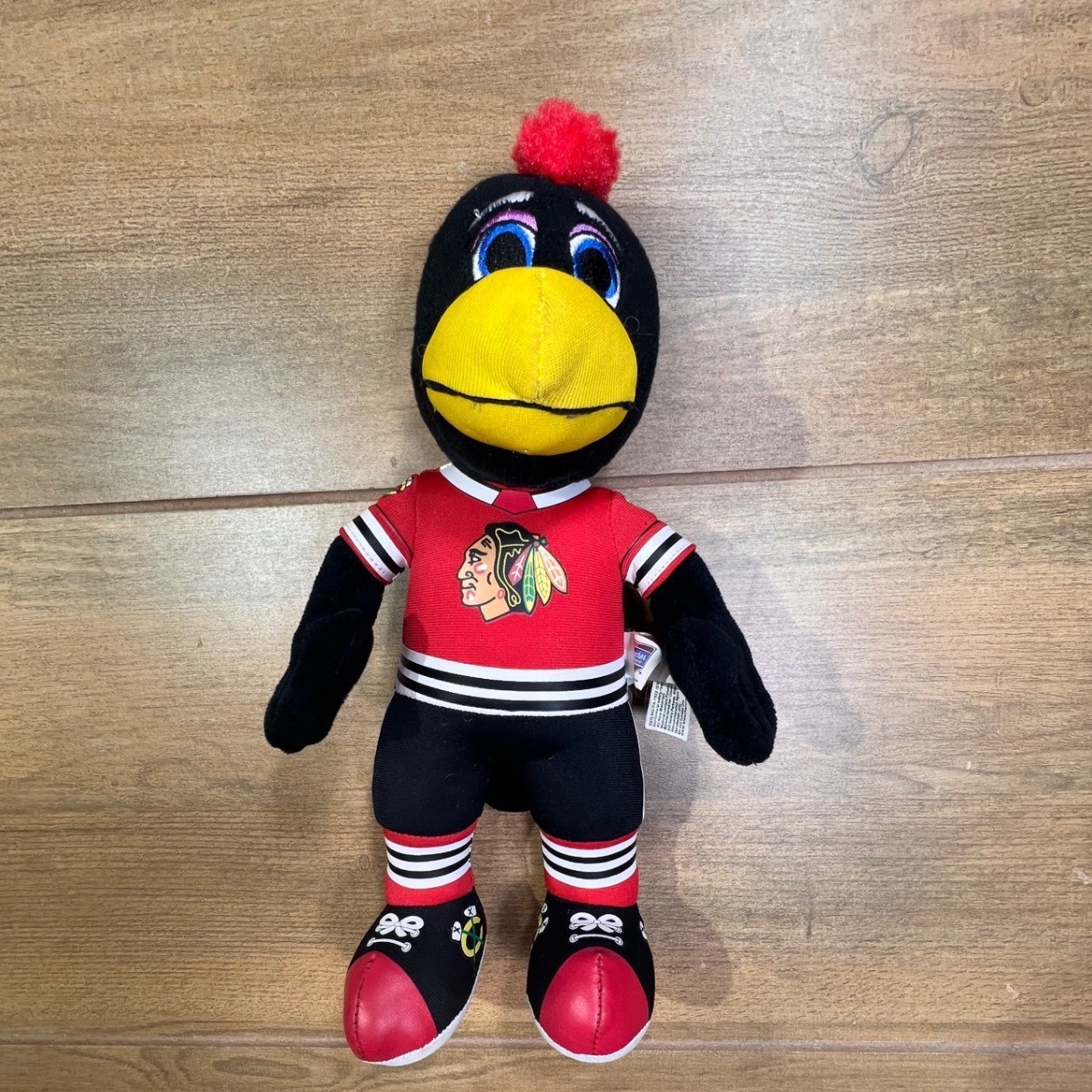 Bleacher Creatures Chicago Blackhawks Tommy Plush Mascot Doll 10 inch