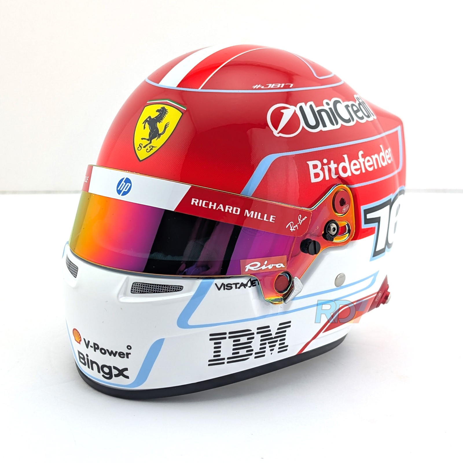 2026 Charles Leclerc Mini Helmet – 1:2 Scale – Ferrari Bell F1 Helmet – 4100535