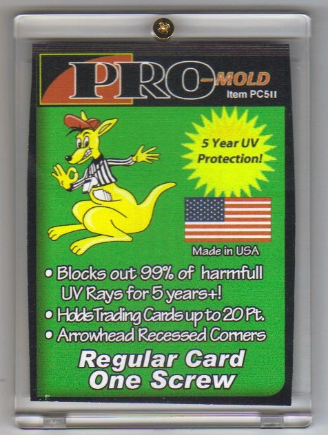 10) Pro-Mold 1-Screw Screw-Down Card Holder Regular Card Size 20pt Arrow Corners