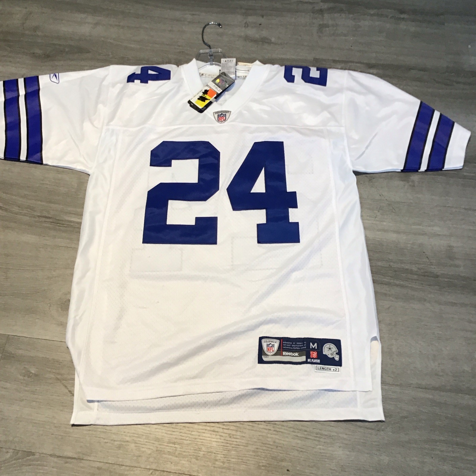 New Reebok White Dallas Cowboys Marion Barber III Size XL Jersey