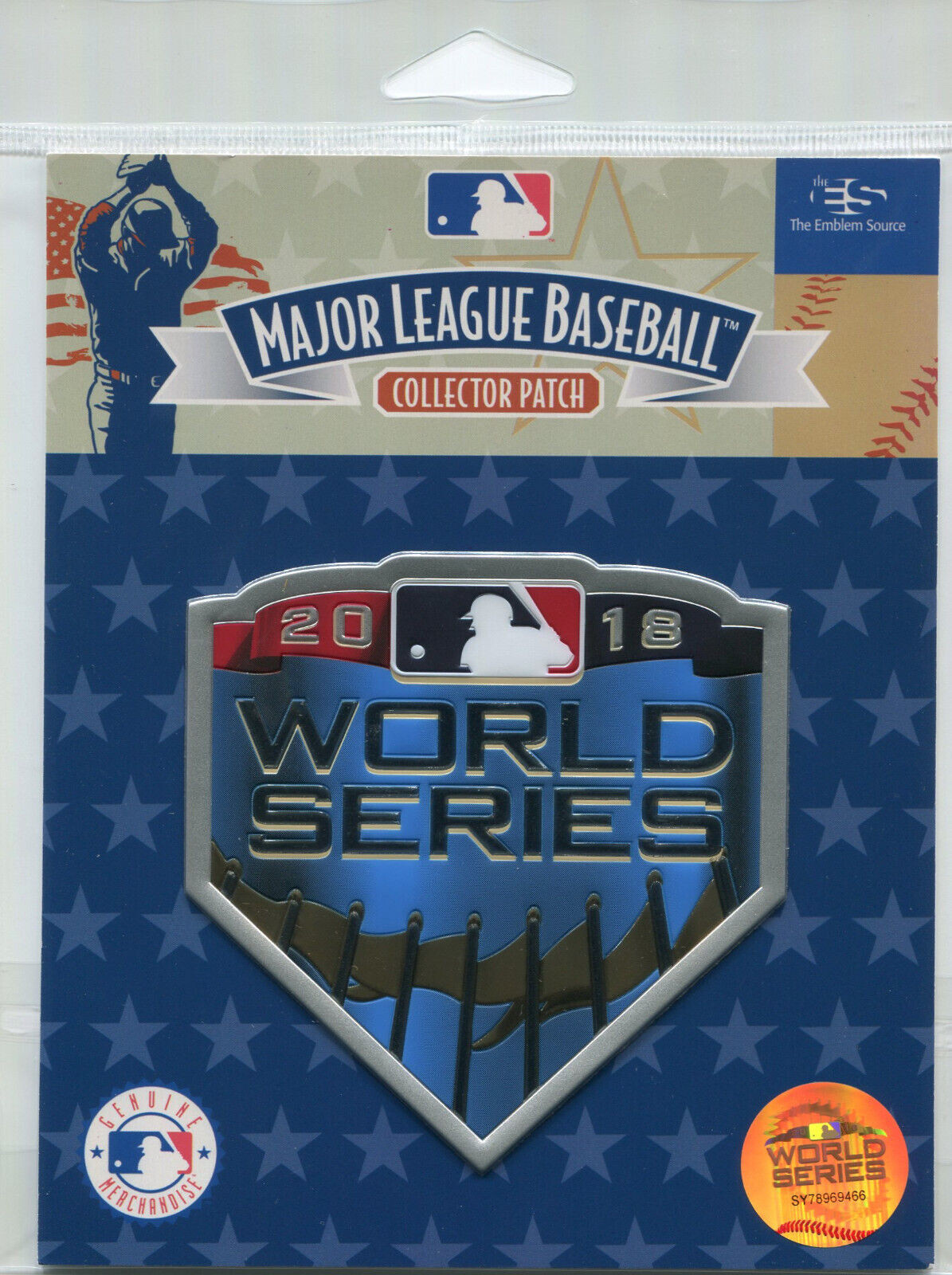 Official Licensed 2018 MLB World Series Collectors Patch Red Sox vs Dodgers