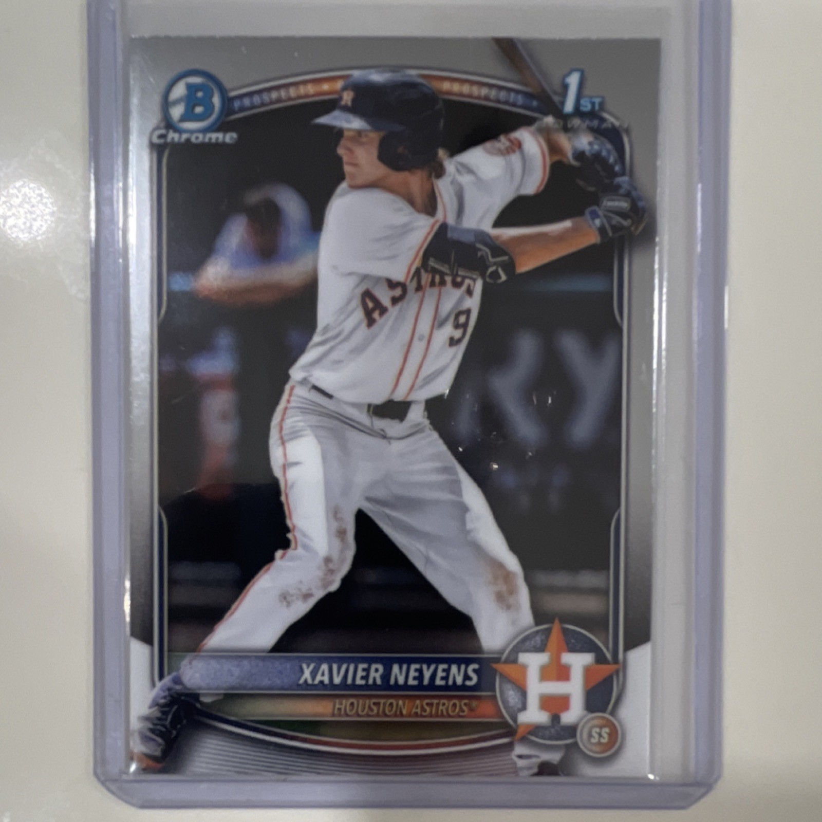 TOPPS 2025 BOWMAN DRAFT CHROME 1ST EDITION XAVIER NEYENS HOUSTON ASTROS BDC-2