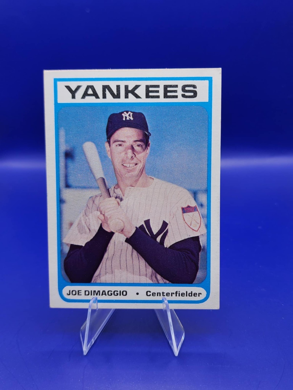 JOE DIMAGGIO 1972 The Bowery Bank PROMO ~ NEW YORK YANKEES ~ HOF Yankee Clipper