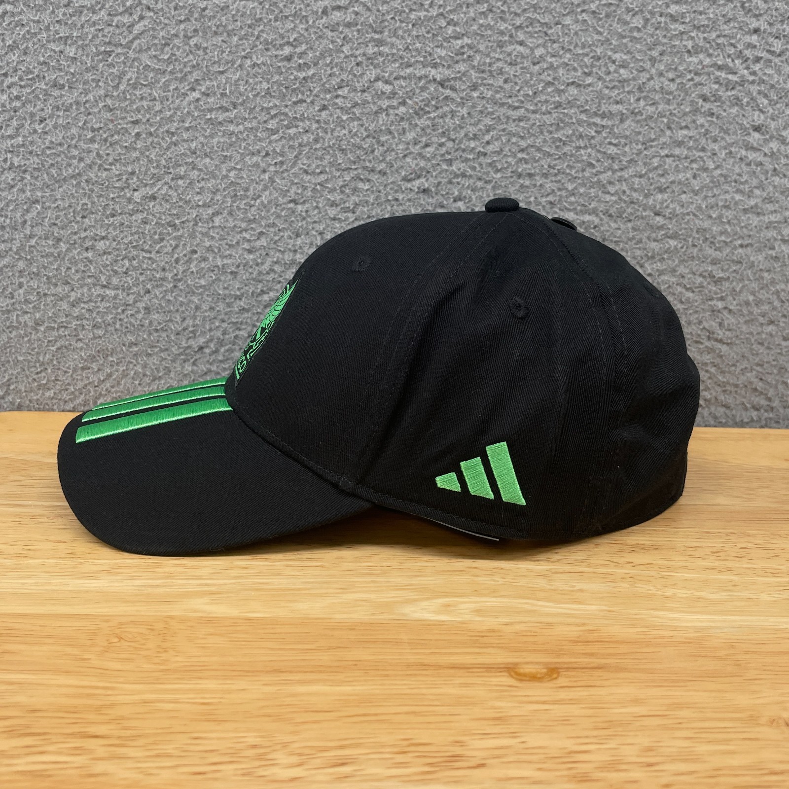 Adidas Mexico 26 Baseball Cap Hat Black 3 Stripes Adjustable One Size FMF KE7873