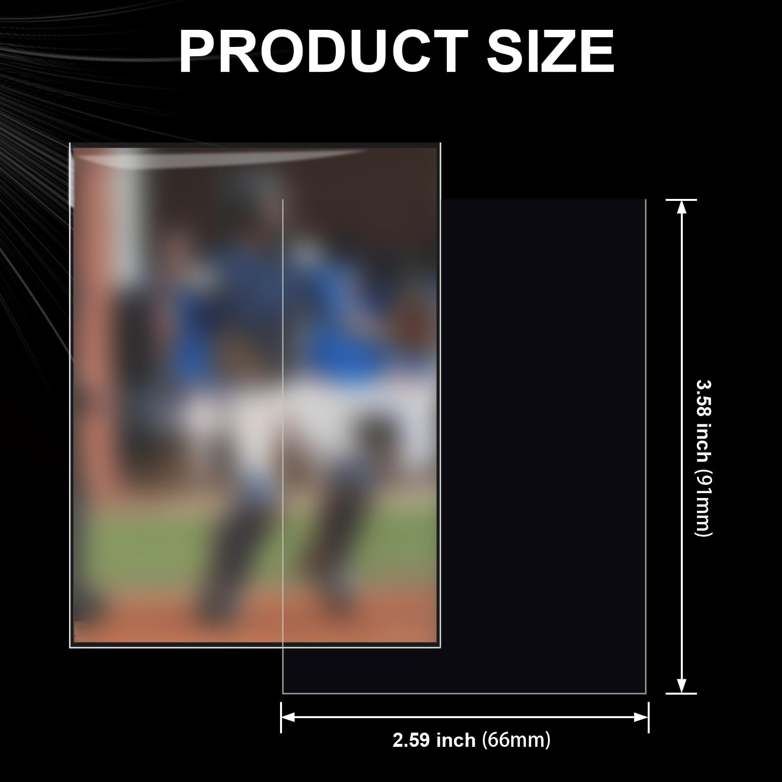 1000 Counts Premium Standard Baseball Trading Card Sleeves Plastic Clear Prot…