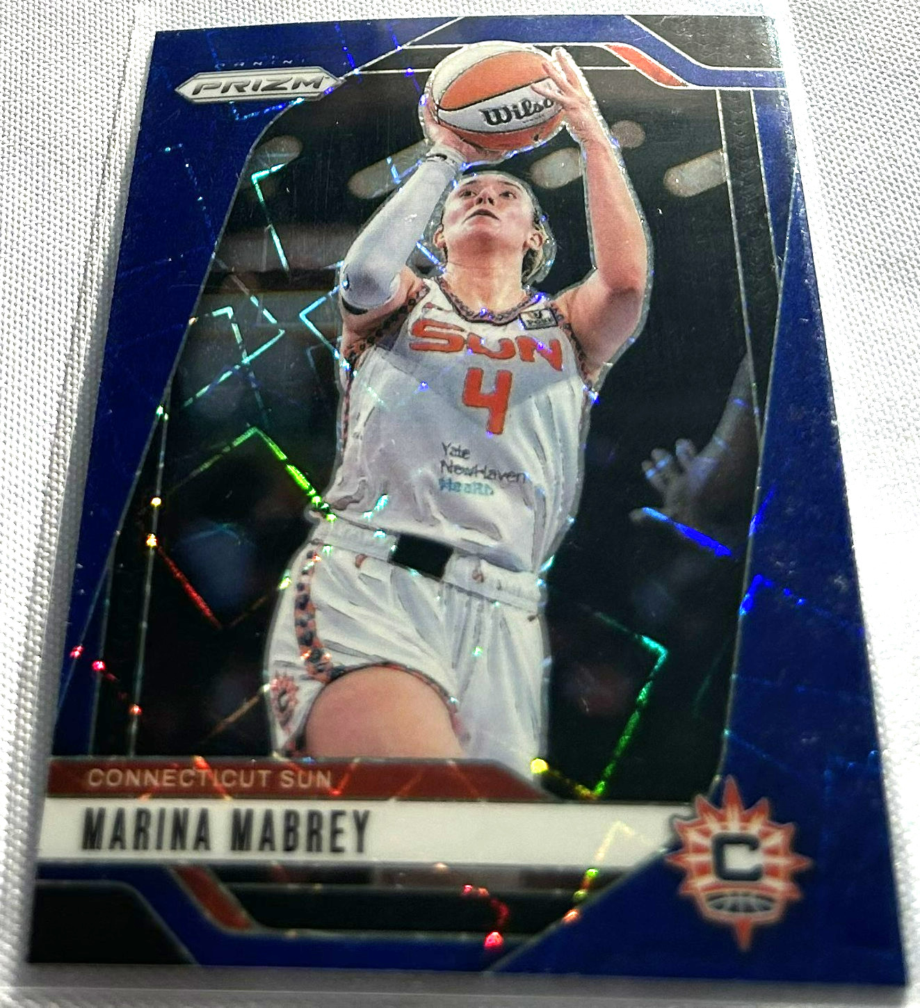 2024 Prizm WNBA Basketball Marina Mabrey Connecticut Sun Blue Velocity Prizm 132