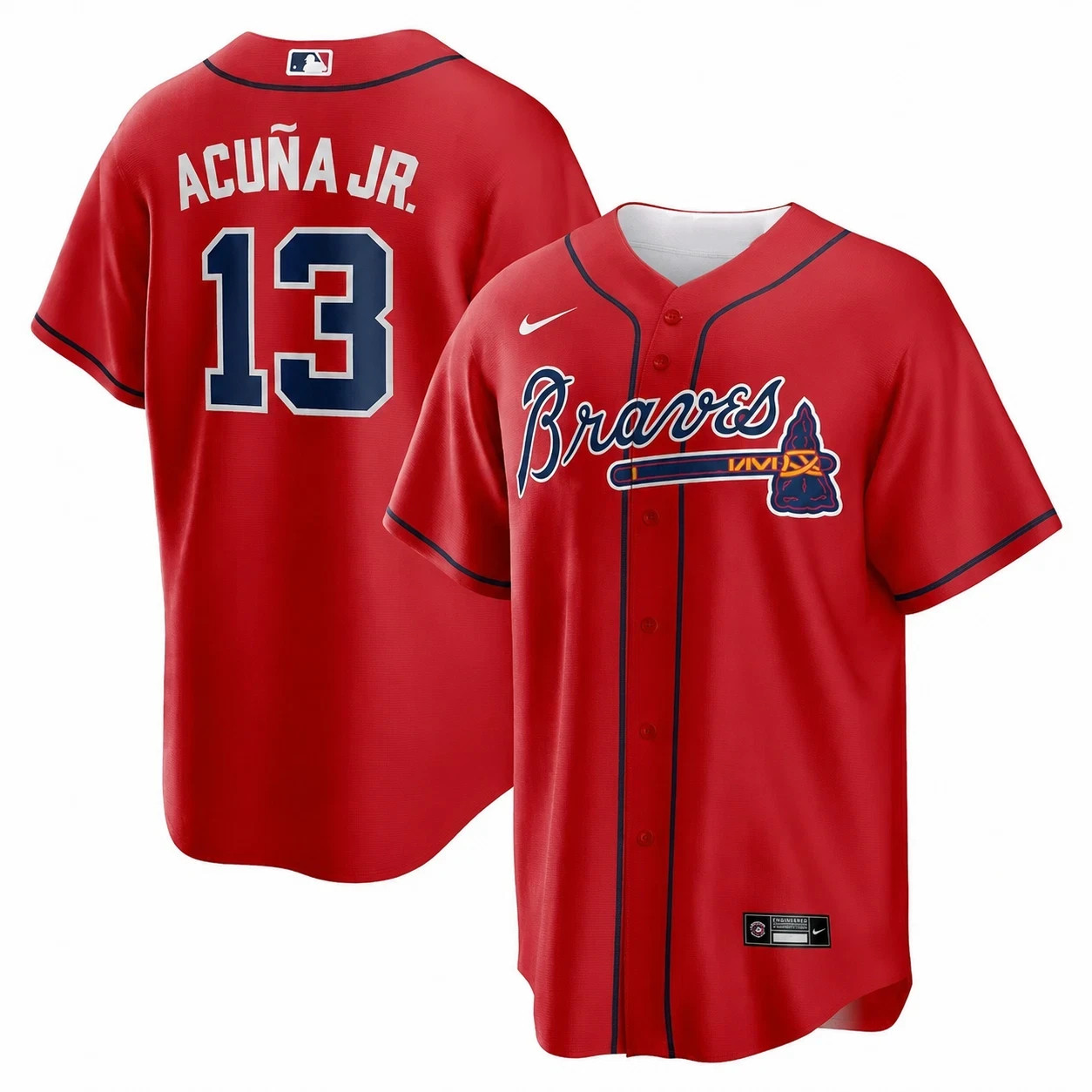 SALE!! Men’s A.Braves #13 Ronald Acuna.Jr Home Replica Player Name Jersey S-5XL
