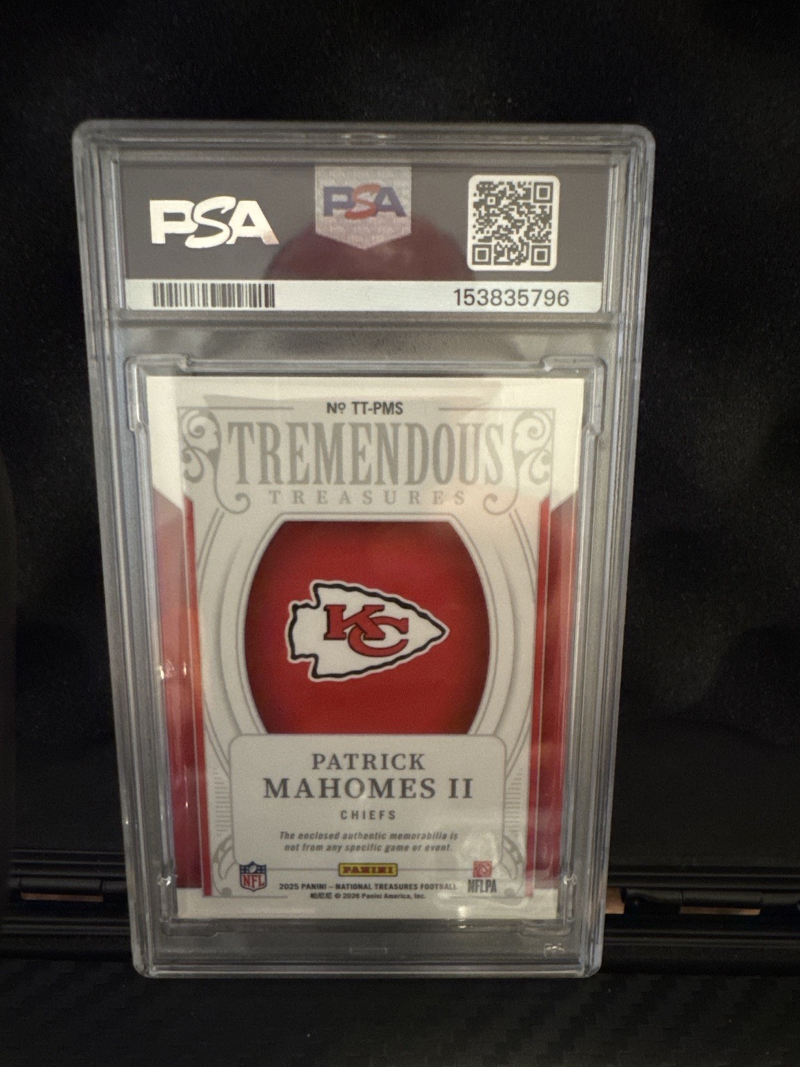 2025 National Treasures Patrick Mahomes NFL Shield 1/1 PSA 10 GEM MINT