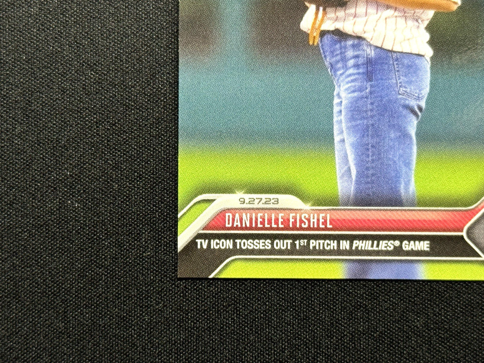 DANIELLE FISHEL 2023 TOPPS NOW First Pitch Philadelphia Phillies Boy Meets World