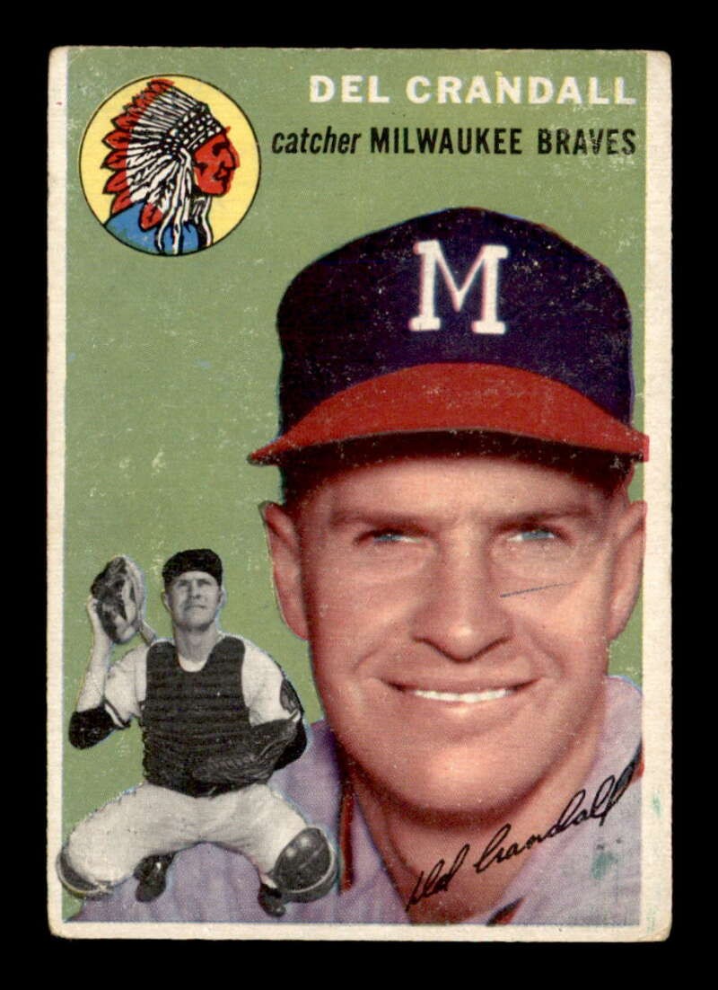 1954 Topps #12 Del Crandall VG X2763806