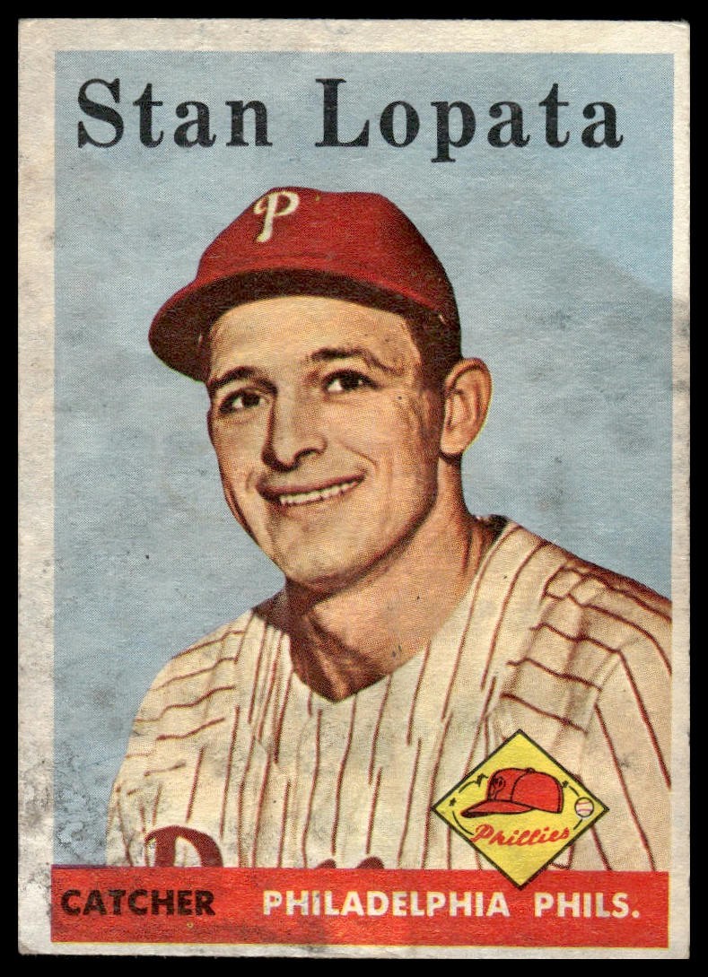 1958 Topps Stan Lopata #353 Philadelphia Phillies – Poor