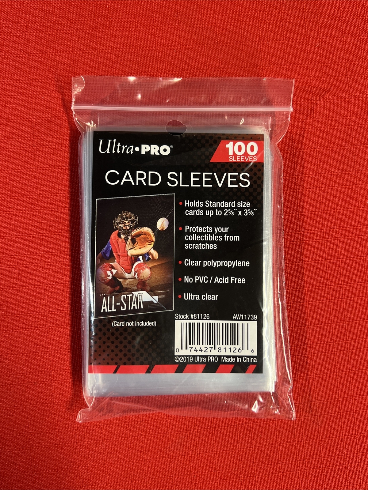 100 Ultra PRO 2.5×3.5 inch Sports Card Penny Sleeves Soft, 1 Pack, FREE SHIPPING