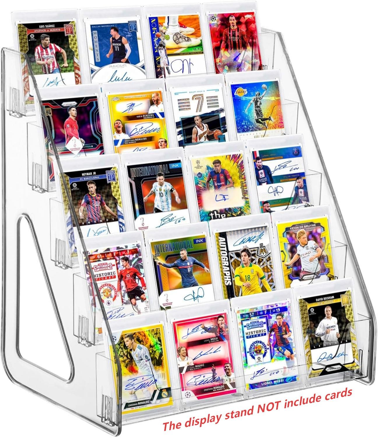❤️Upgrad 5 Tier Trading Card Display Stand 5 Tier Vertical Holder for Basketball