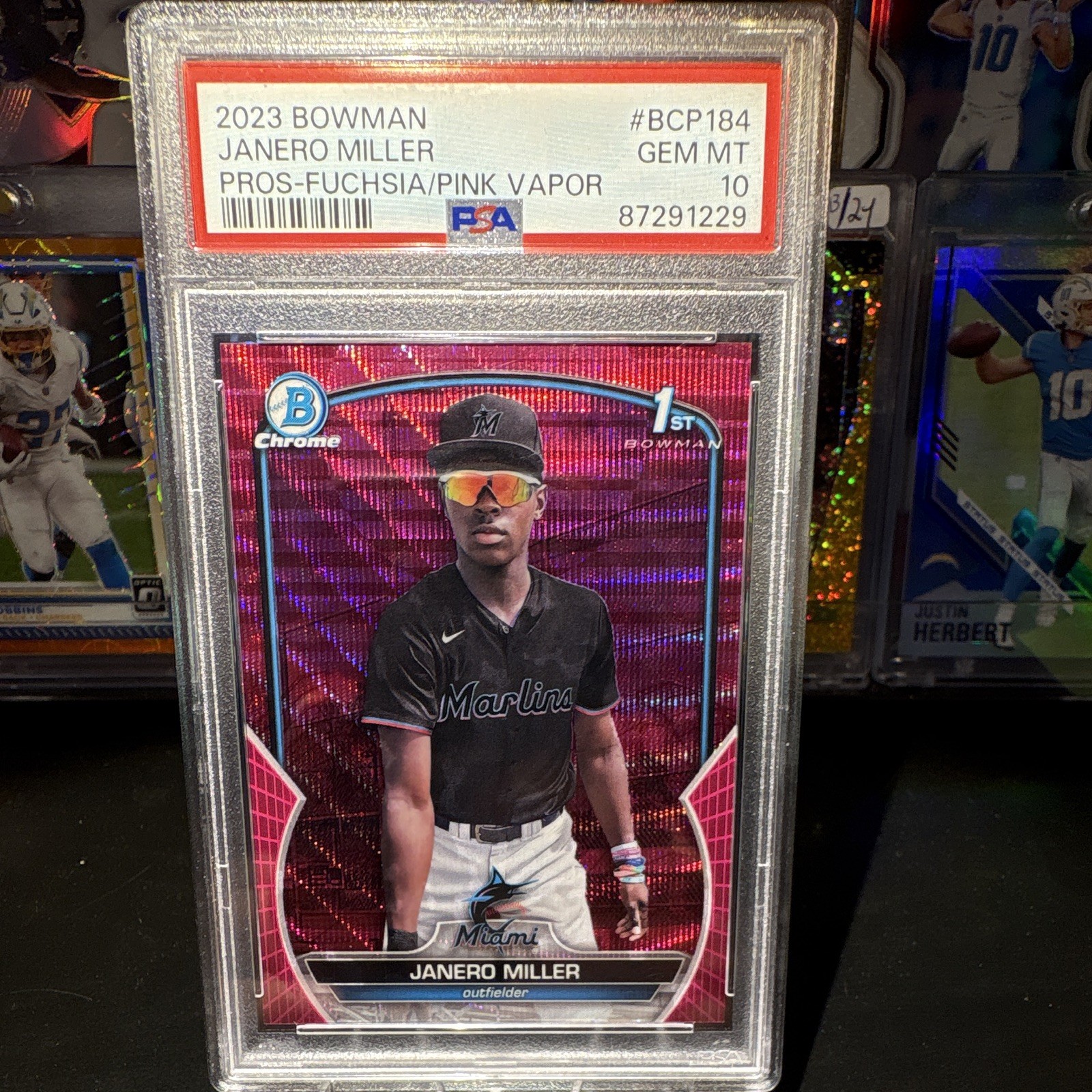 Bowman Chrome 2023 Janero Miller 1st Fuchsia/Pink Vapor #BCP-184 PSA 10 /199