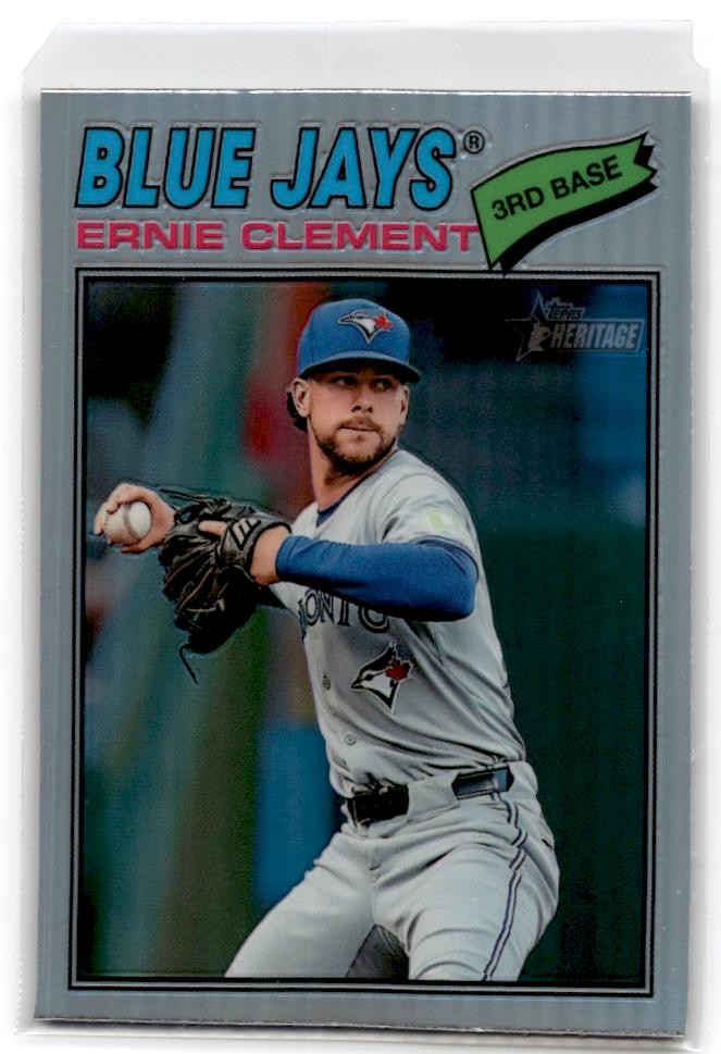 2026 Topps Heritage #21 Ernie Clement Chrome Refractor