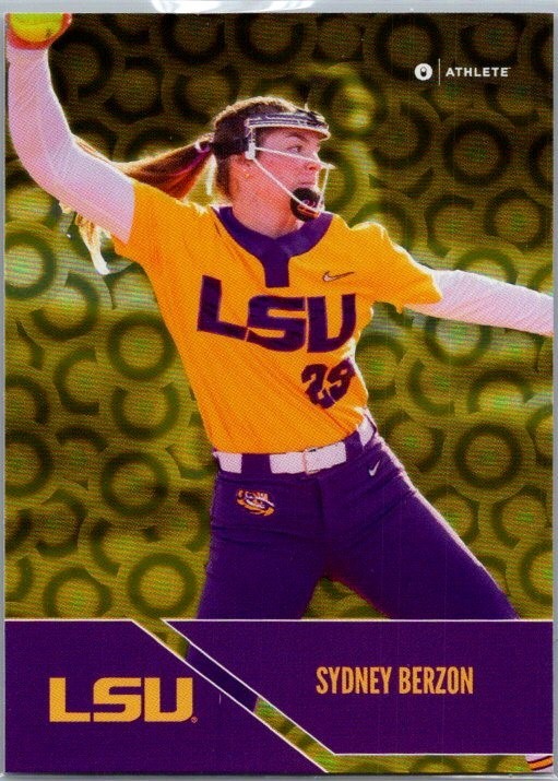 2025 ONIT Athlete NIL LSU Softball #P-1 Sydney Berzon Gold Holo Parallel