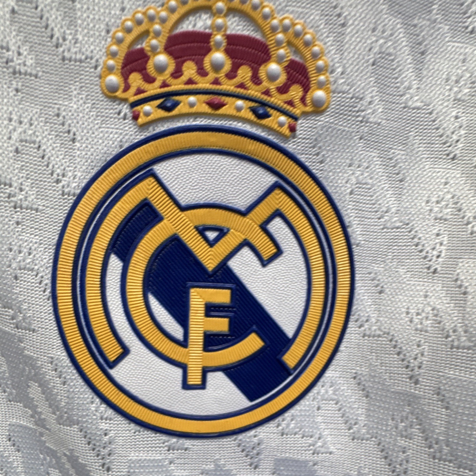 adidas Real Madrid Kylian Mbappé #9 Men’s Soccer Jersey White/Black M Patch