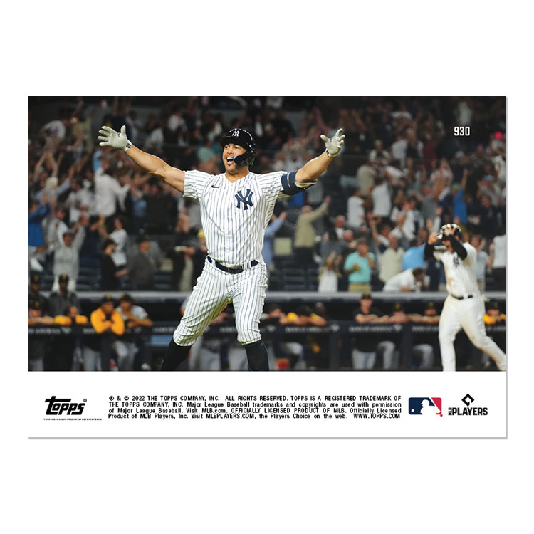 2022 Topps NOW # 930 Stanton Walk Off Grand Slam – Free Shipping Always!
