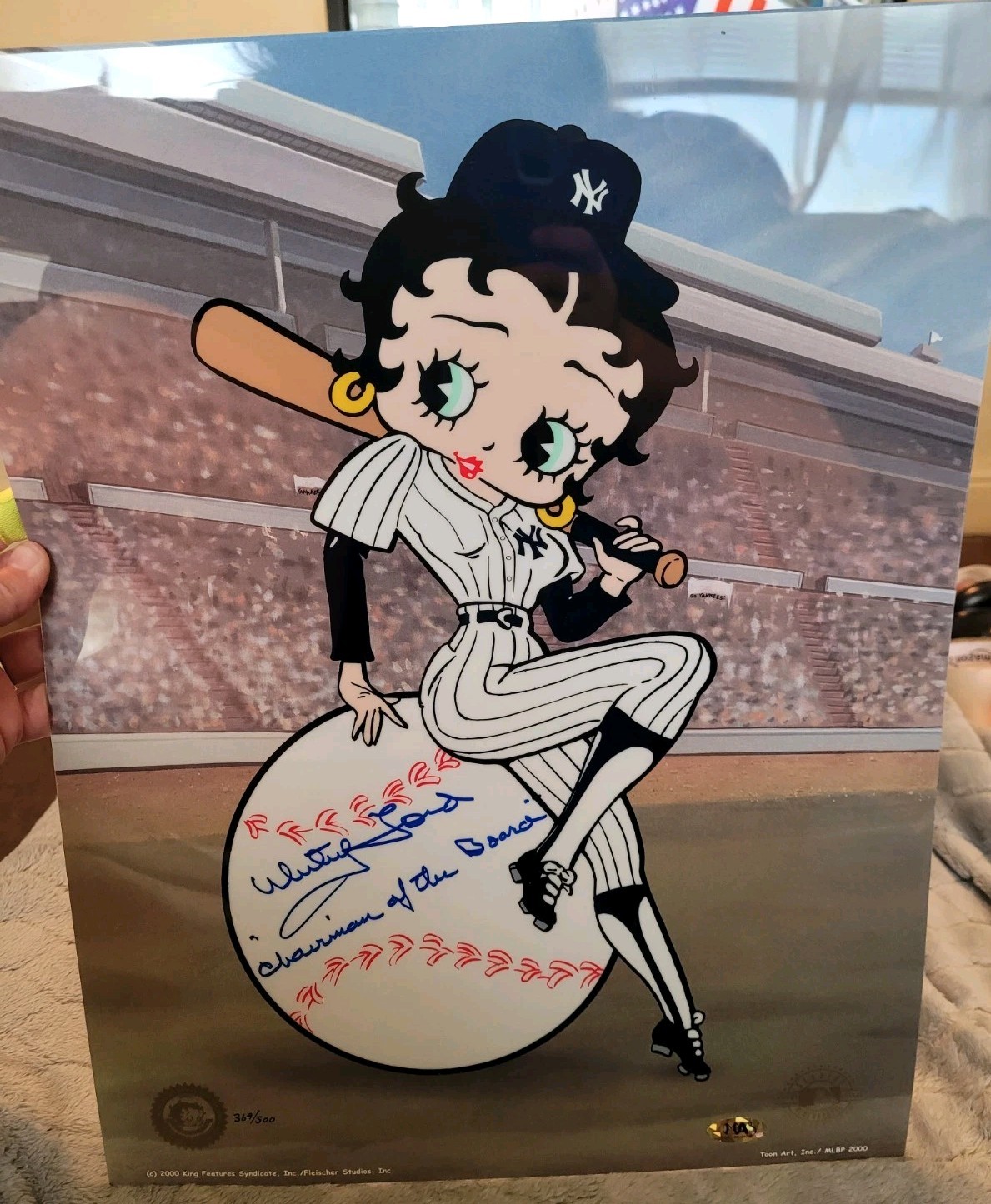 Whitey Ford Signed “BETTY ON DECK” YANKEES Sericel Limt. Ed.