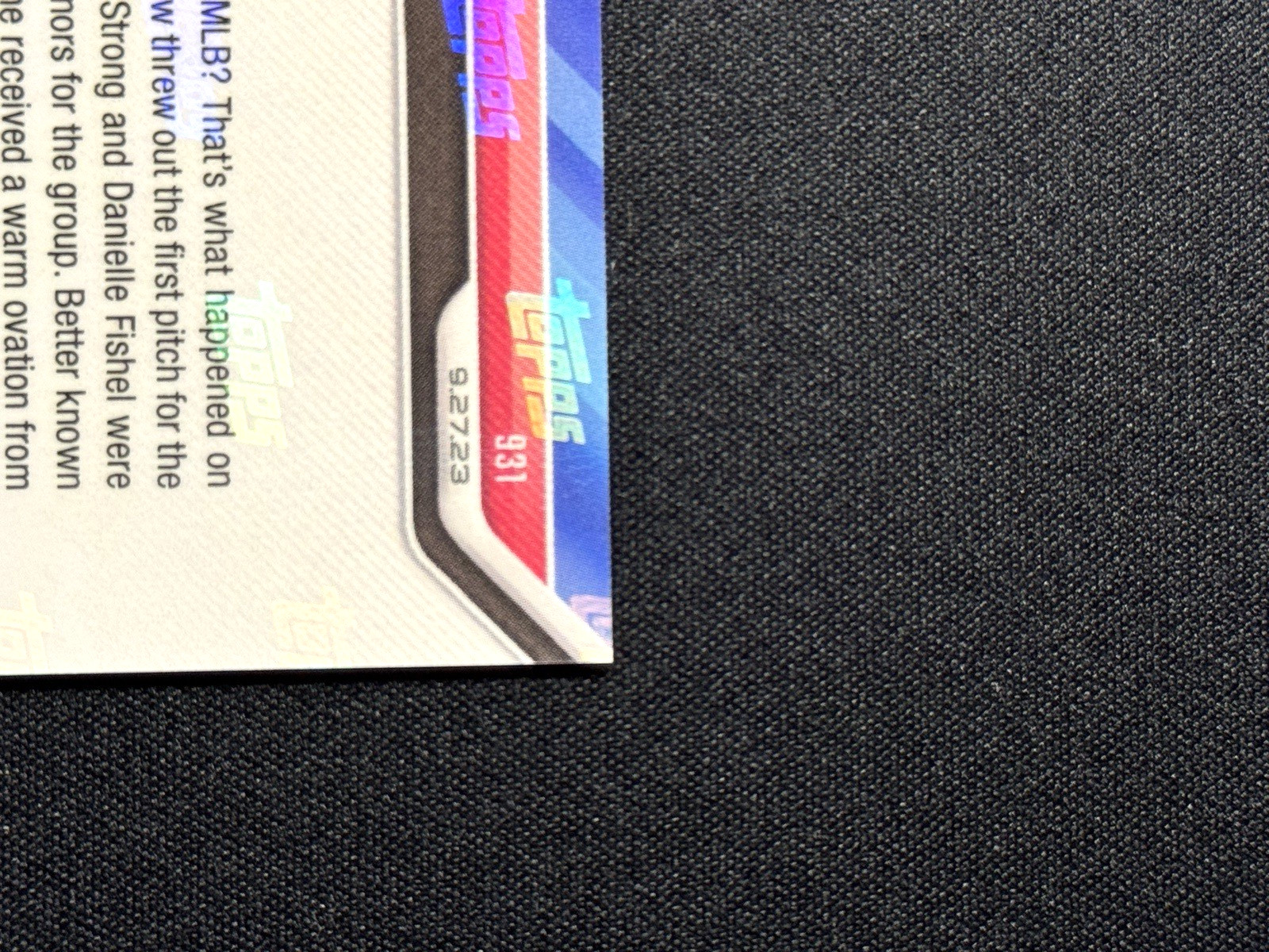 DANIELLE FISHEL 2023 TOPPS NOW First Pitch Philadelphia Phillies Boy Meets World