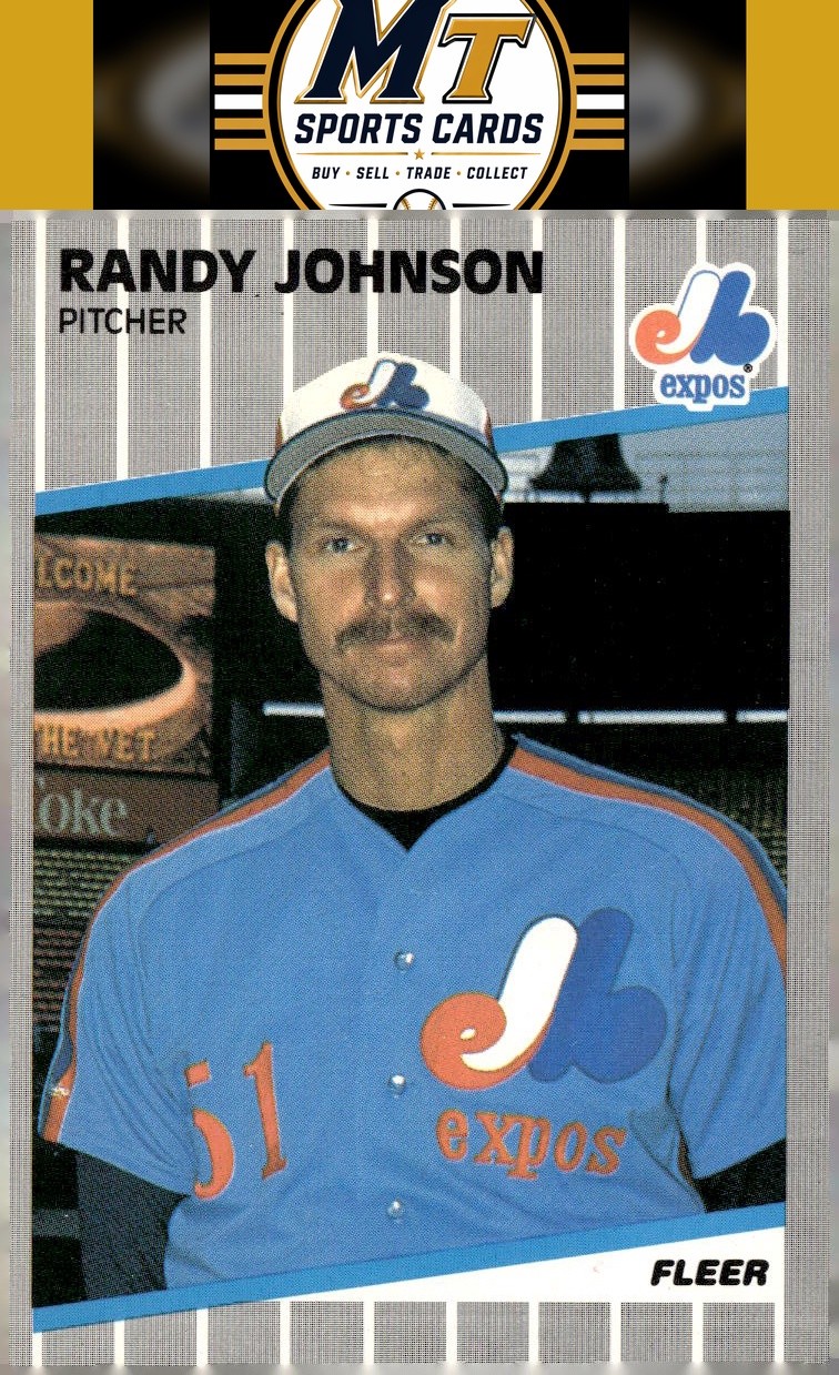 1989 Fleer Randy Johnson Montreal Expos Rookie