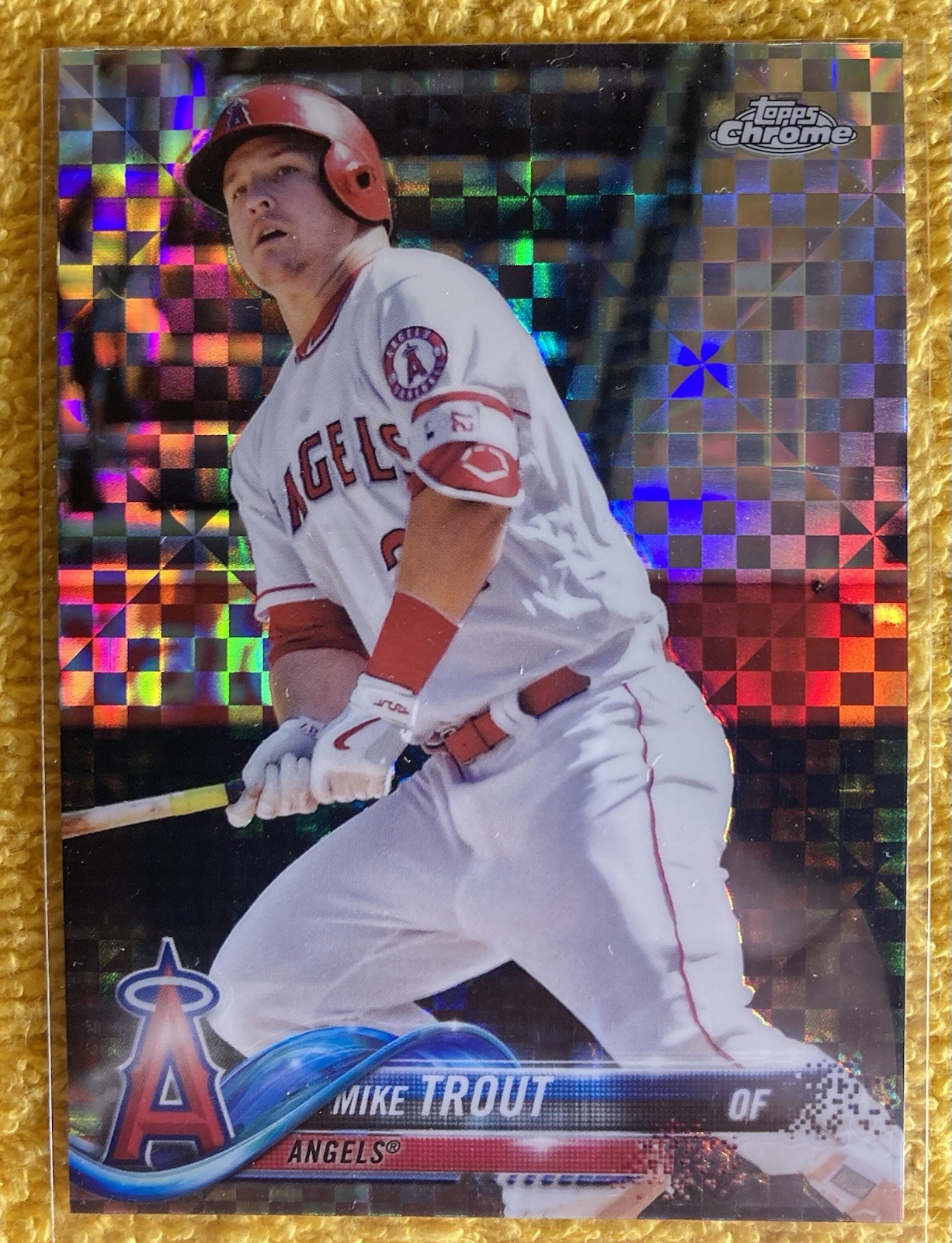 MIKE TROUT 2017 thru 2025 Topps Chrome Nine(9) Card X-FRACTOR Lot