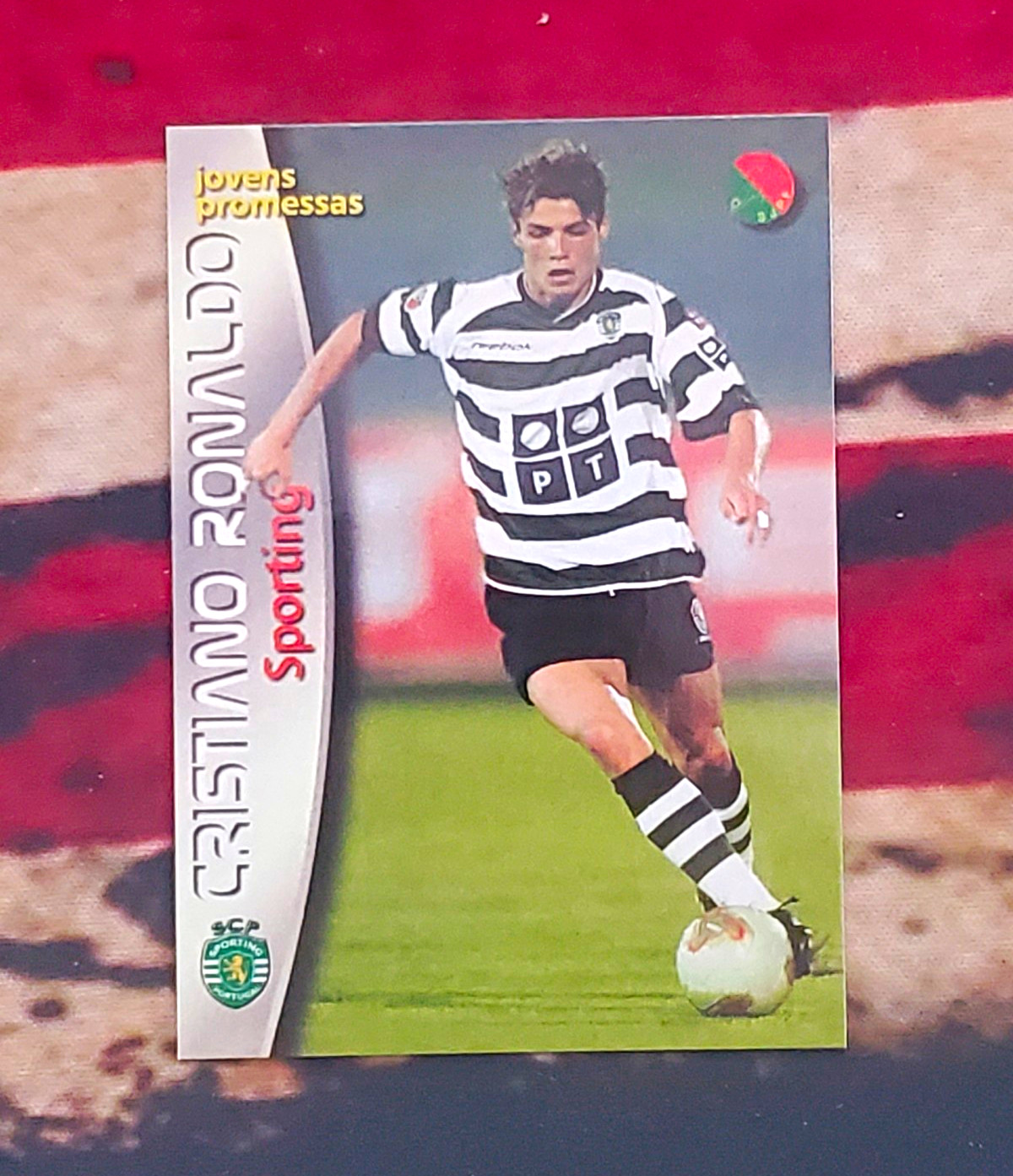 Panini 2002-03 Cristiano Ronaldo RC Sports Jovens Promessas #137 Fascmile